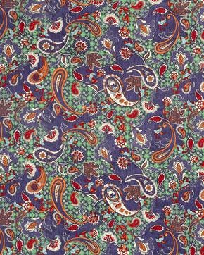 Chiffon Paisley Paars, Hobby en Vrije tijd, Stoffen en Lappen, Nieuw, Paars