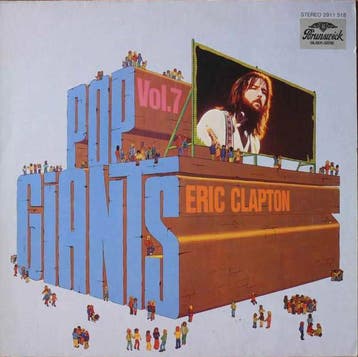 LP gebruikt - Eric Clapton - Pop Giants, Vol. 7, Cd's en Dvd's, Vinyl | Rock, Verzenden, Zo goed als nieuw, Overige formaten