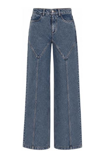 Refined Department Broek in maat S Blauw, Refined Department, Verzenden, Zo goed als nieuw, Blauw