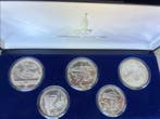 Rusland, Sovjet-Unie (USSR) Set of 5 coins: 5 & 10 Roubles /