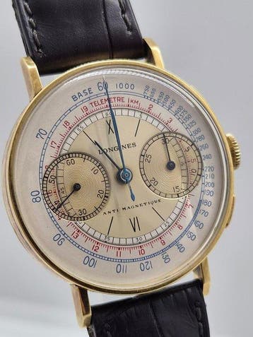 Longines - Chronograph Flyback 13ZN 18K Gold Ref. 4381 -