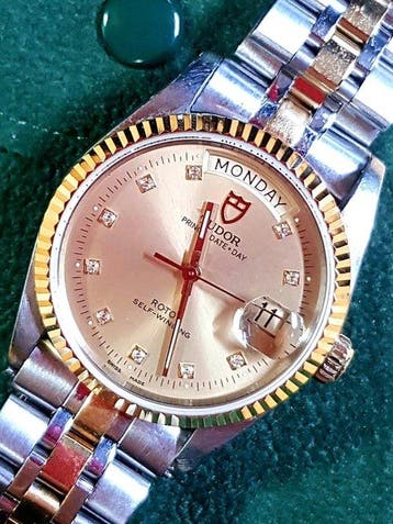 Tudor - Prince Date+Day 36mm - GOLD DIAMOND - Zonder