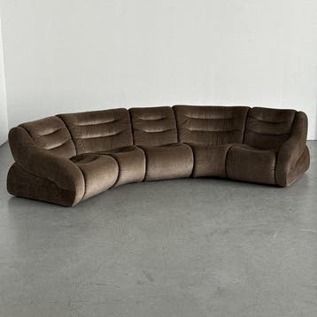 Sofa (5) - Textiel - Italiaanse bank in mid-century-stijl, Nieuw