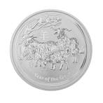 1 kilo zilveren Lunar Year of the Goat munt 2015, Postzegels en Munten, Verzenden