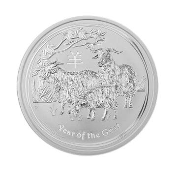 1 kilo zilveren Lunar munt Year of the Goat 2015, Verzenden