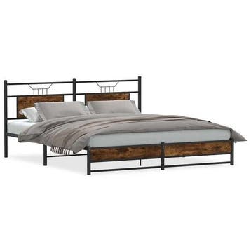 Slaapkamer Bed 160x200 - Modern | Nu 34% Korting, Bruin, Tweepersoons, Ophalen of Verzenden, Zo goed als nieuw