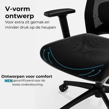 2dekans | Organess® Ergonomische Bureaustoel – Office Gaming, Ophalen of Verzenden, Zo goed als nieuw