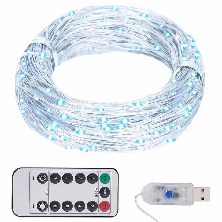 vidaXL Lichtslinger met 150 LEDs 15 m koudwit, Diversen, Kerst, Nieuw, Verzenden