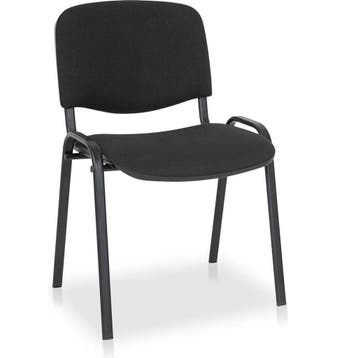Vergaderstoelen ISO kantoorstoelen zwarte stof ISOstoel, Werkplek, Ophalen of Verzenden, Nieuw in verpakking, Stoel