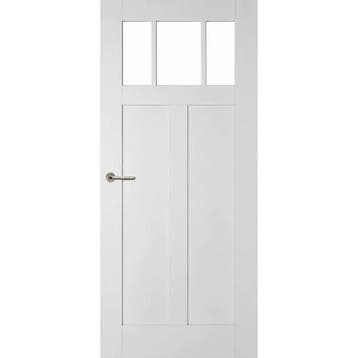 Weekamp binnendeur WK6532-vlak 93x231,5 (Wit, Stomp), 80 tot 100 cm, 215 cm of meer, Binnendeur, Nieuw