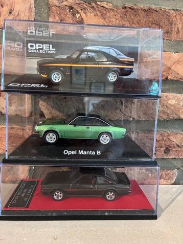 Divers 1:43 - Modelauto (3) - 1975 Opel Manta A “Black, Nieuw
