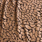 BA142 - Zwart fluweel en goud met dierenprinteffect -, Antiek en Kunst