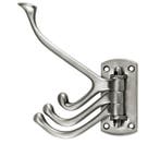 Hoedhaak Wende draaibaar mat nikkel ongelakt, Huis en Inrichting, Woonaccessoires | Kapstokken, Verzenden, Nieuw