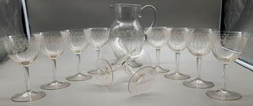 H.C. FRY - Drinkservies (11) - Kristal, Antiek en Kunst