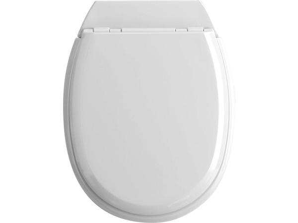 Veiling - Allibert wc-bril ATLAS - geperst hout - afklikbaar, Huis en Inrichting, Badkamer | Badkamermeubels
