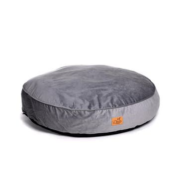 Hondenmand Velvet Grijs 90x90cm (Ligkussen), Ophalen of Verzenden, Nieuw, Polyester