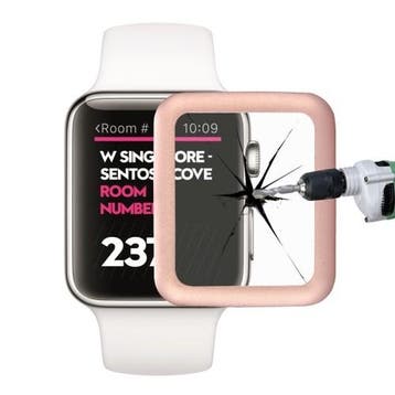 DrPhone 0.2mm Metaal Tempered Glas voor Apple Watch 42mm - R, Verzenden, Nieuw