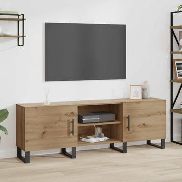 vidaXL TV-kast 150 x 30 x 50 cm Artisan Eiken Bewerkt hout, Minder dan 50 cm, Verzenden, Nieuw, Minder dan 100 cm