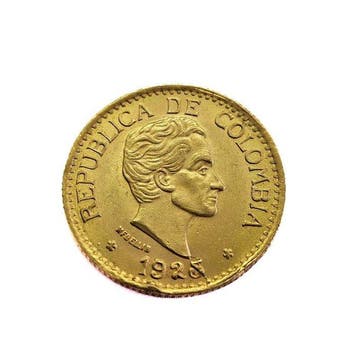 Colombia. 5 Pesos 1925 Simon Bolivar