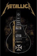 Metallica - Hetfield Guitar Textielposter off. merchandise, Ophalen of Verzenden, Nieuw, Poster, Artwork of Schilderij