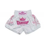 Queen Thai- Kickboks Broek – Wit/Roze, Ophalen of Verzenden, Nieuw