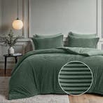 Dekbedovertrek teddy rib 140x200/220, Verzenden, Nieuw