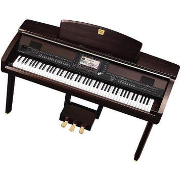 Yamaha Clavinova CVP-407 digitale piano, Zo goed als nieuw, Zwart, Piano