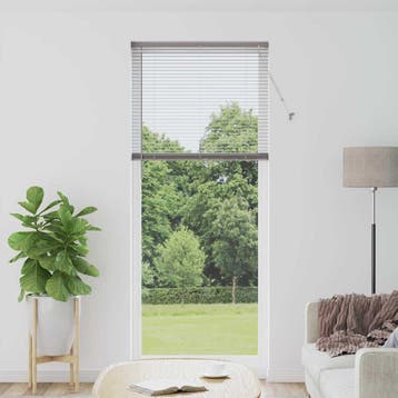 vidaXL Venetiaanse jaloezie zilver 220 x 90 cm 25 mm, Verzenden, Nieuw, Zilver