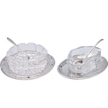 Zoutvat (2) - .925 zilver, .800 zilver