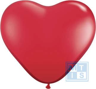 HARTVORM ballonnen ROOD, Hobby en Vrije tijd, Feestartikelen, Ophalen of Verzenden, Nieuw, Overige typen