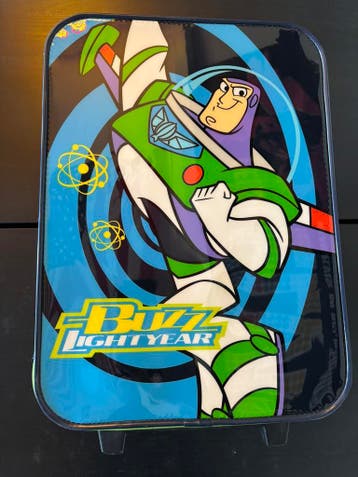 Disneyland Buzz Lightyear koffer, Ophalen of Verzenden, Overige figuren, Gebruikt, Tas, Koffer of Zak
