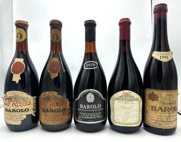 1971 x2 Ca Rossa Ravinale, 1979 La D.A. Vini Piemonte, 1983, Nieuw
