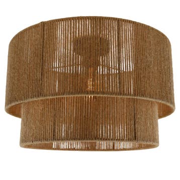 Japandi plafondlamp bruin, Selena, Ophalen of Verzenden, Nieuw, Metaal