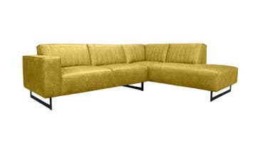 Hoekbank Scherpenisse - hoekbanken - Geel, Nieuw, 150 cm of meer, Stof, 200 tot 250 cm
