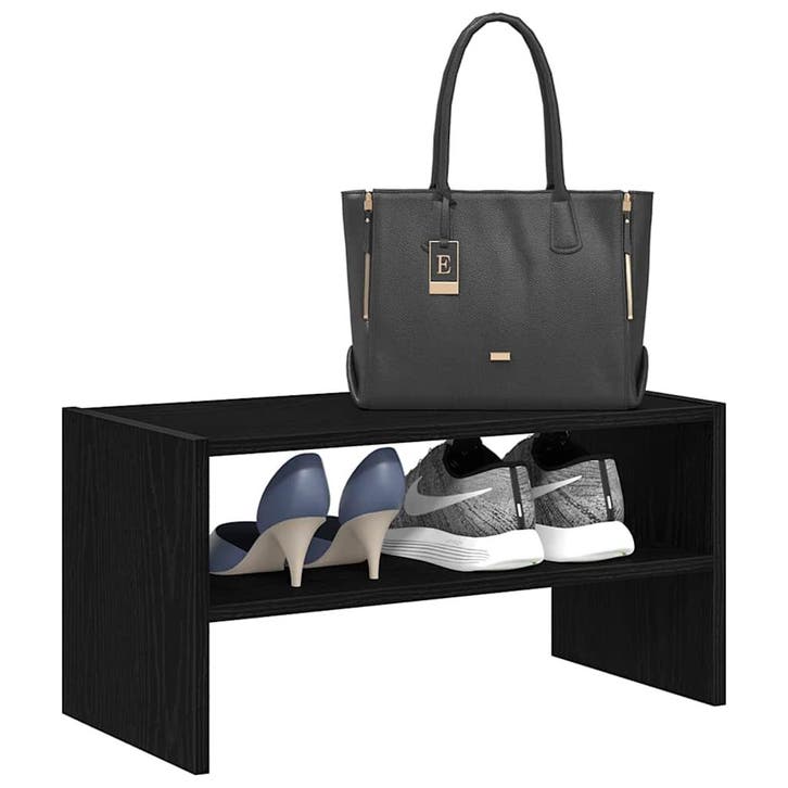 vidaXL Schoenenrek stapelbaar 60x30x30,5 cm zwart, Huis en Inrichting, Kasten | Schoenenrekken, Nieuw, Verzenden