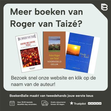 Bidden in de stilte van je hart - Roger van Taizé, Verzenden, Zo goed als nieuw, Roger van Taizé