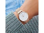 Cluse Minuit - Polshorloge - 33 mm - Roségoudkleurig/Wit, Kleding | Dames, Verzenden, Zo goed als nieuw