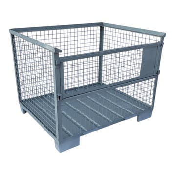 Gitterbox GB016A XL stalen bodem nieuw 1240 x 1035 x 970 mm, Doe-het-zelf en Verbouw, Kratten en Dozen, 100 cm of meer, 60 cm of meer