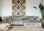 Loungebank Castricum - loungebanken - Wit, Nieuw, 150 cm of meer, Stof, 250 tot 300 cm