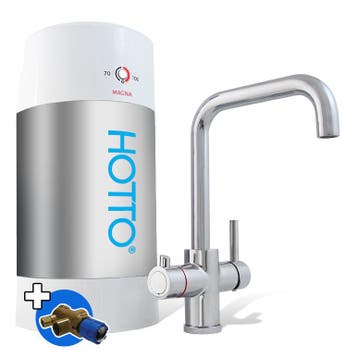 HOTTO Combi 8L – Quadro Chroom 3-in-1 Kraan met Inlaatcombi, Ophalen of Verzenden, Nieuw