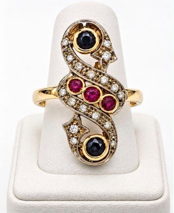 Zonder minimumprijs - Ring - 14 karaat Geel goud - 0.66ct., Nieuw