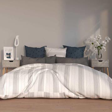 vidaXL Nachtkastjes 2 st 40x40x56 cm bewerkt hout betongrijs, Minder dan 45 cm, Verzenden, Nieuw, 55 tot 70 cm