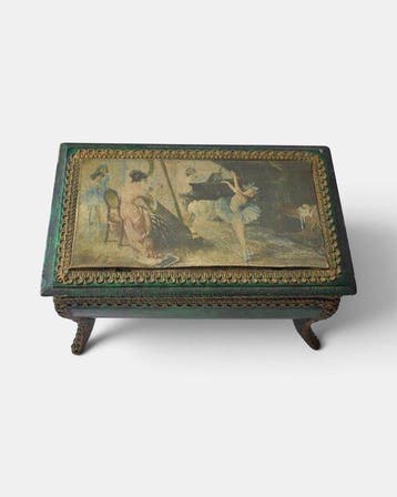 Decoratief ornament - Sankyo - vintage muziek/juwelendoos
