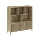 Dressoir Lukkodso eikenkleurig middellicht 103x80x28 cm [en., Huis en Inrichting, Kasten | Dressoirs, Verzenden, Nieuw