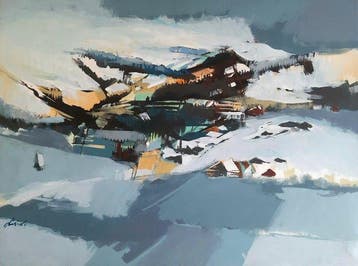 Gianluigi Lizioli (1929-2010) - Neve a Corvara
