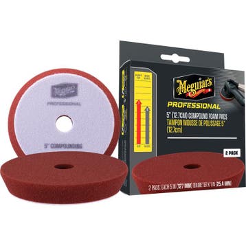 Meguiar's Professional Foam Compound Pads - 5'' diameter x 1, Verzenden