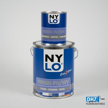 Nylo Finish PU/WV  -  transparante 2K vloercoating/betonverf, Ophalen of Verzenden, Nieuw, Overige kleuren, Lak