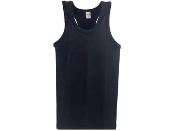 SQOTTON® halterhemd - 100% katoen - Zwart, Verzenden