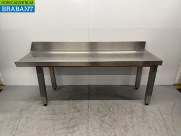RVS Afvoertafel T.B.V. Doorschuifvaatwasser 232 cm Horeca, Zakelijke goederen, Horeca | Keukenapparatuur, Ophalen of Verzenden