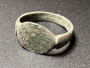 Middeleeuwen, kruisvaardersperiode Zilver Exclusieve ring